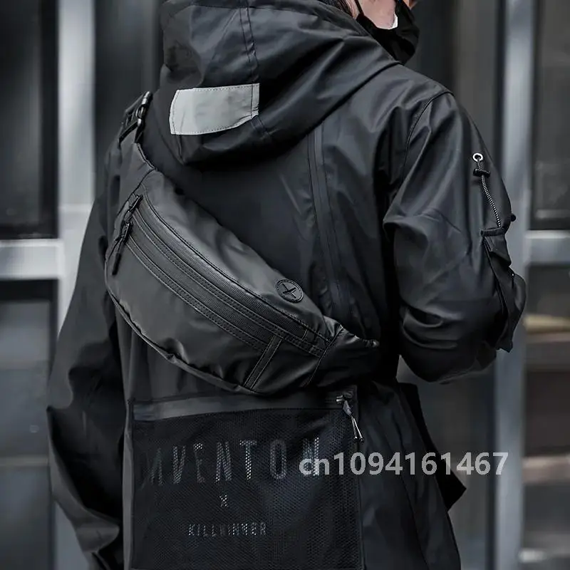 Мужская поясная сумка с противоугонной молнией водонепроницаемая спортивная