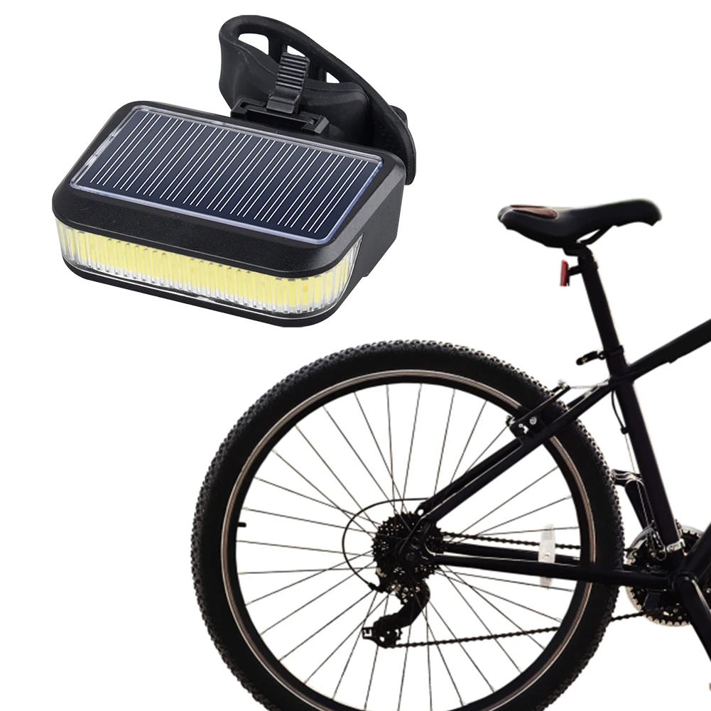 Solar LED Bike Tail Light USB Charging Mountain Road Rear 600mah Bicycle Night 6 Gears for Outdoor Cycling
