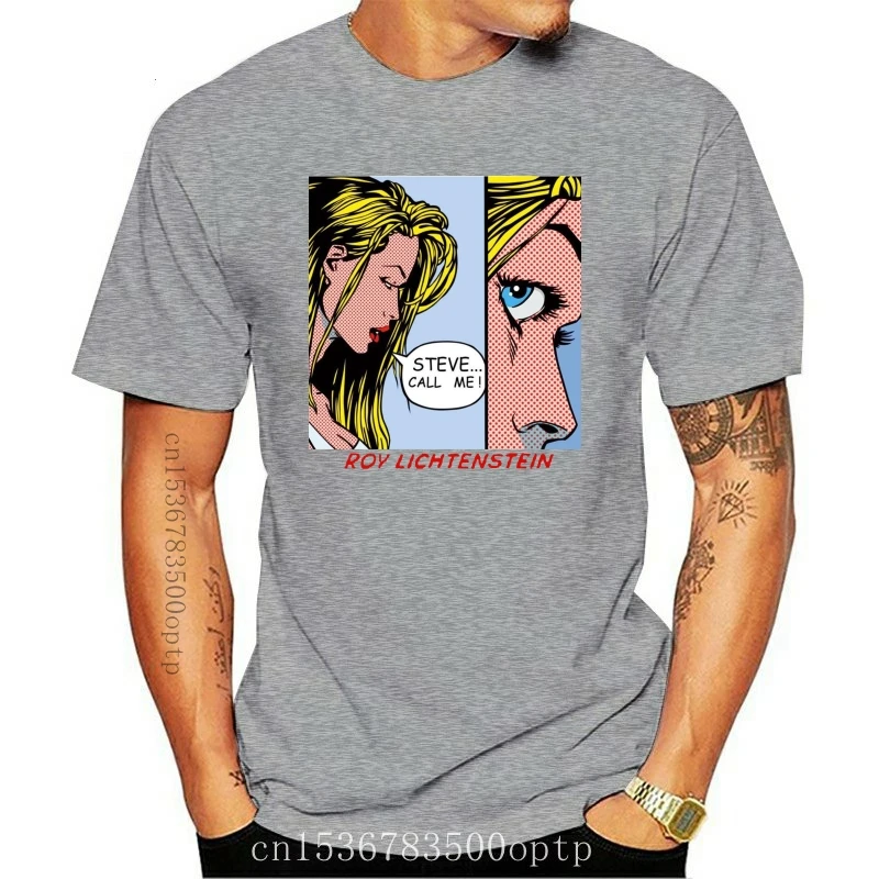 

Camiseta de manga corta para hombre, prenda de vestir, de estilo Pop Art, con estampado de Steve Call Me, de Uomo, de verano, de