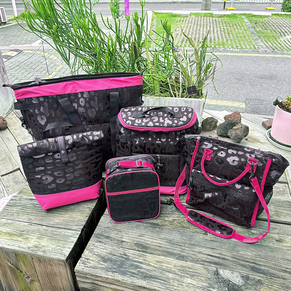 Bagthermal Insulated Bag Black Leopard Cow Cooler Backpack Lunch Food Box For Camp Travel Cooler