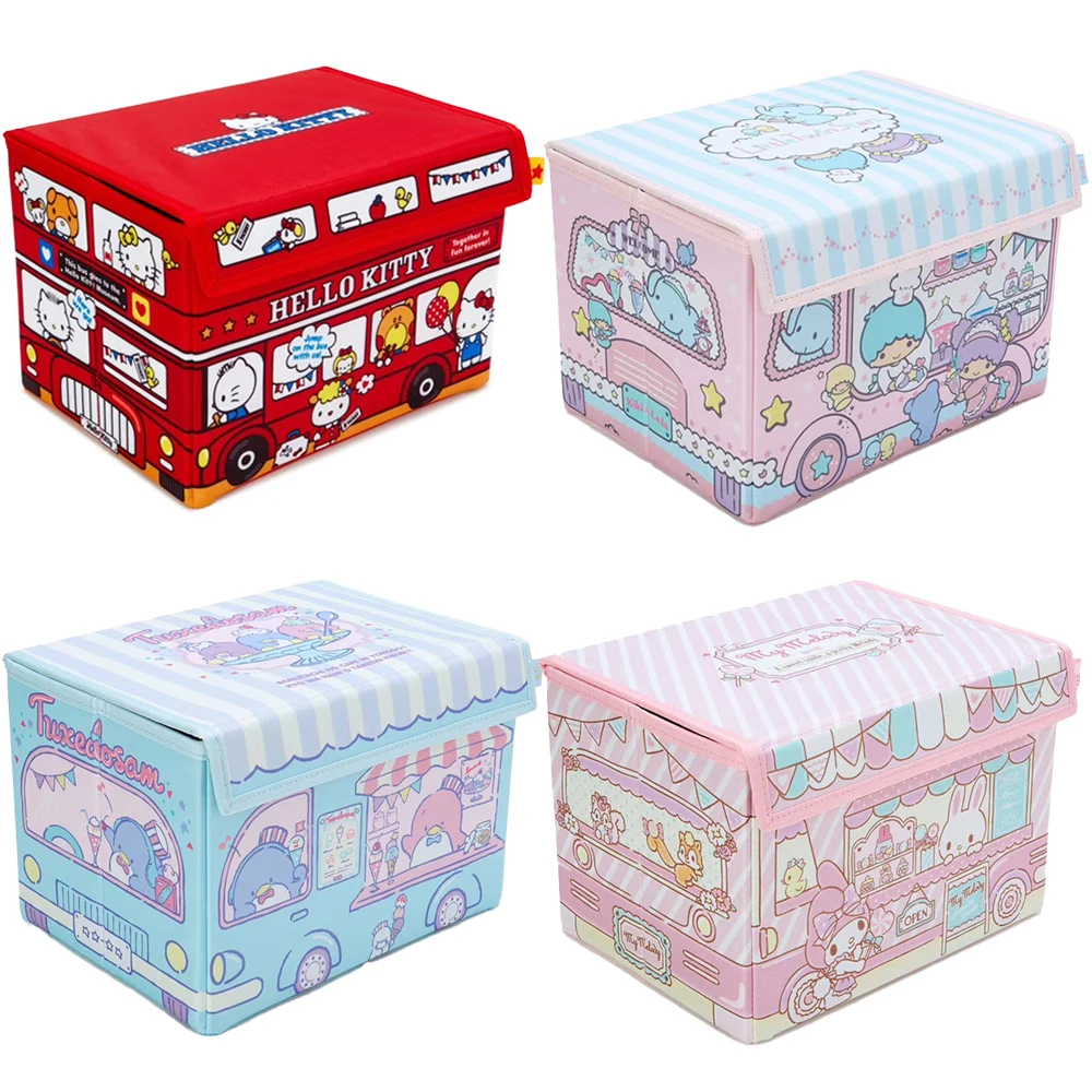 Sanrios My Melody Cinnamoroll Kuromi аниме кавайная Большая складная коробка для хранения