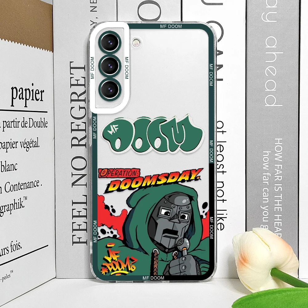 Модный прозрачный чехол для телефона MF DOOM Hot Singer Samsung Galaxy S25 S24 S20 S21 FE S22 Plus S23 Ultra 5G с