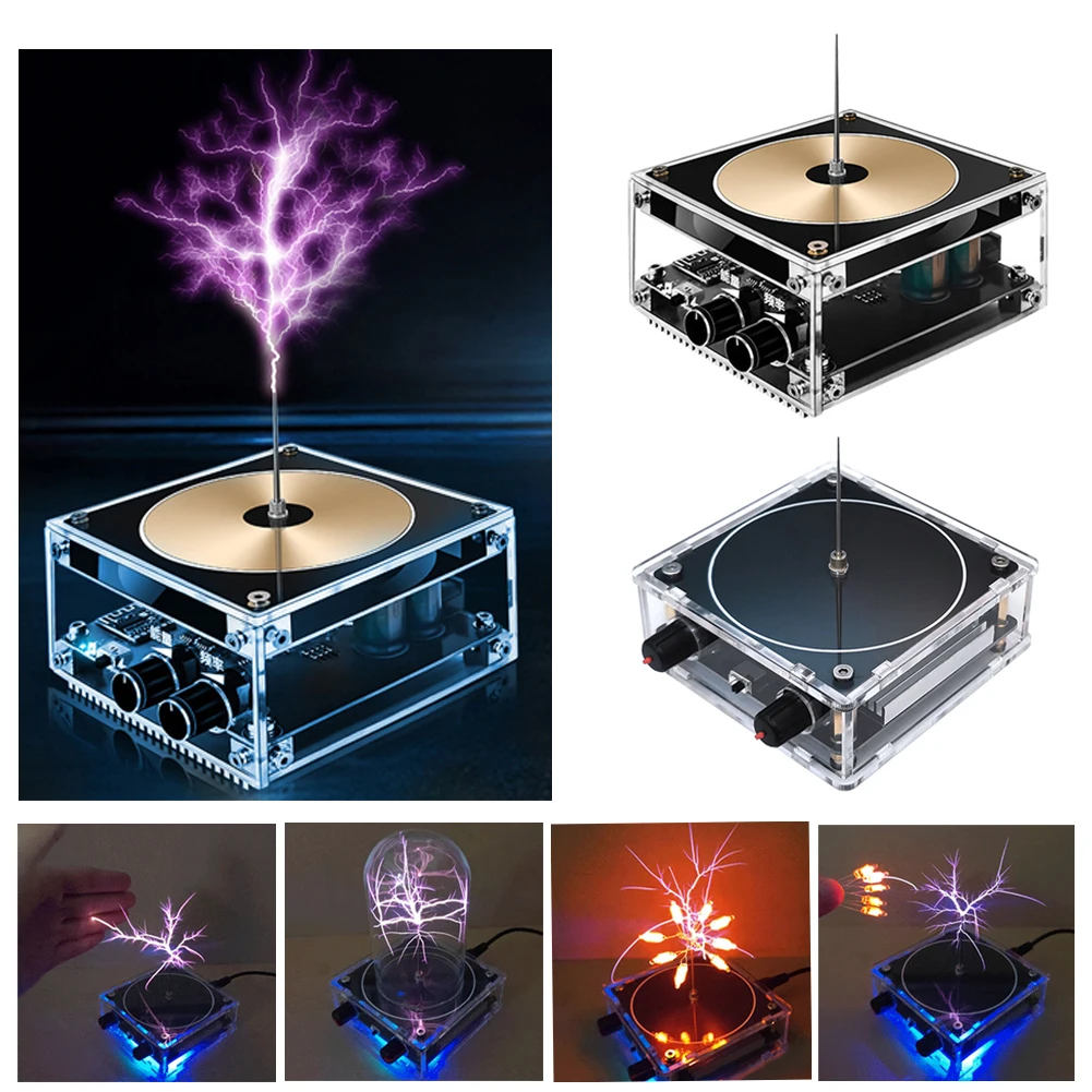 

For Tesla Coil Speaker Bluetooth-compatible Music Wireless Touchable Artificial Lightning Speaker High Frequency Power ToolGift