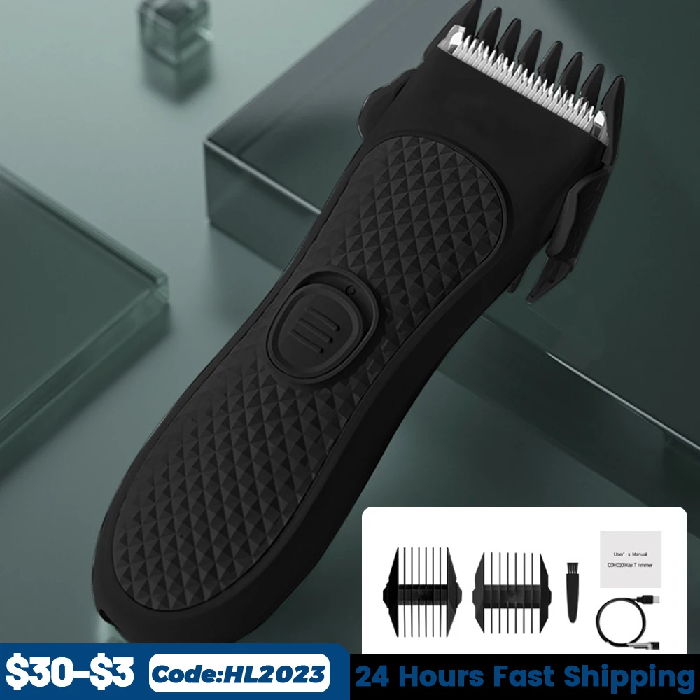 

Professional Hair Clipper Men's Barber Beard Trimmer Rechargeable Hair Cutting Machine Ceramic Blade Low Noise Adult Kid Haircut