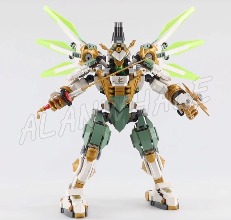 912 шт. Shinobi Lloyd's Titan Mech Samurai высокопозиционный робот съемный флаер 11331