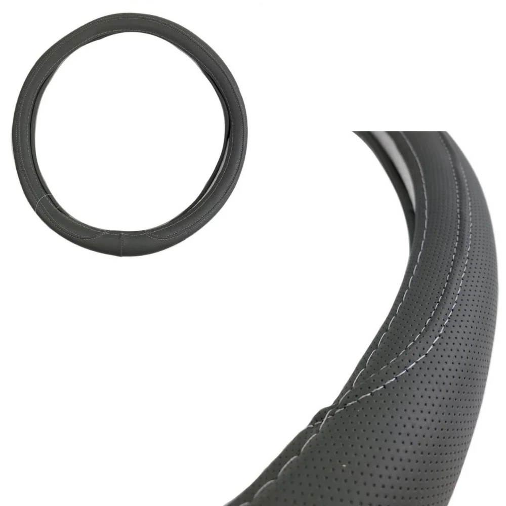 

Steering wheel cover 38 cm gray Anti-slip car steering wheel cover universal protective steering wheel covers auto Styling Anti-slip mesh
