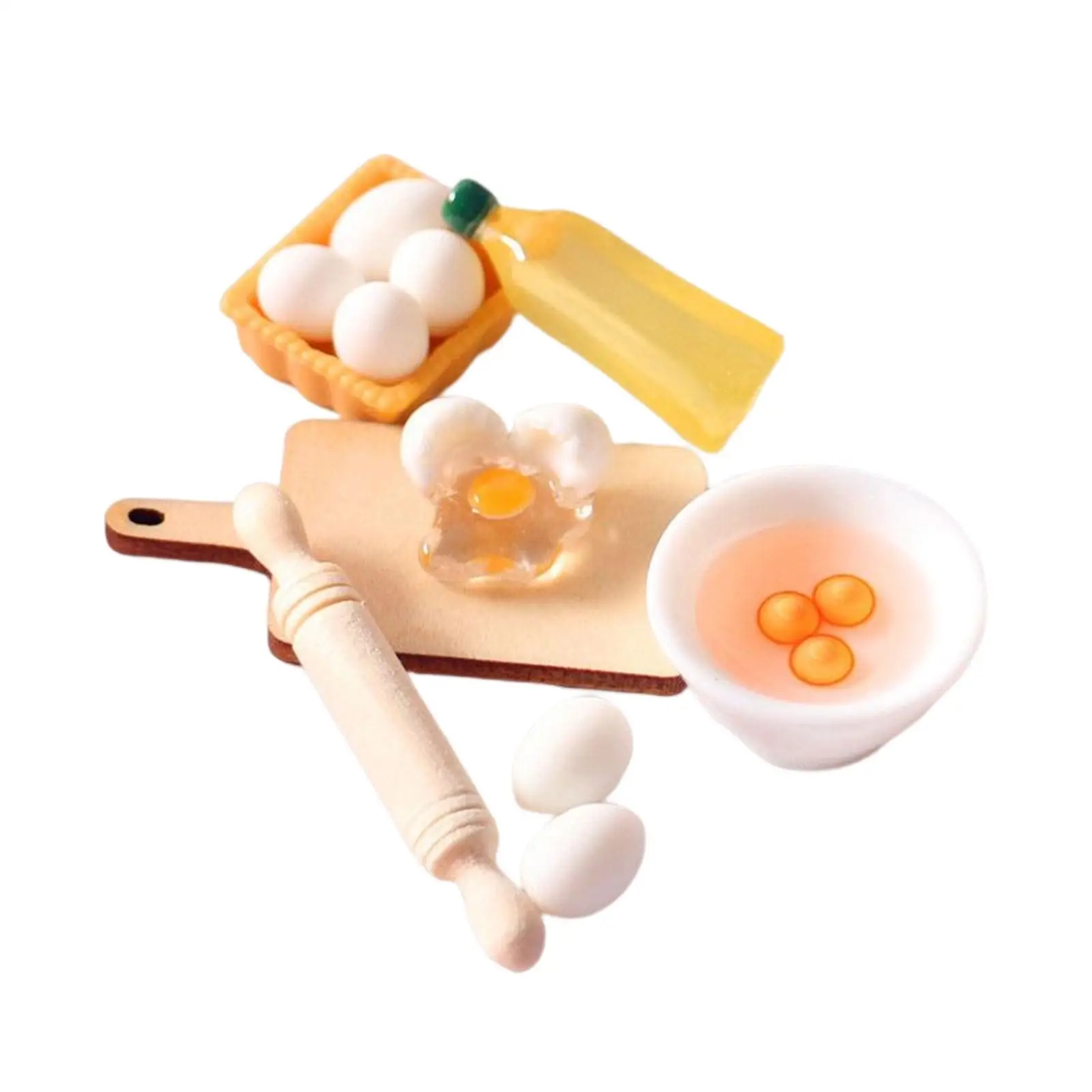 

Миниатюрные кухонные аксессуары для кукольного домика, имитация мебели, скалка для детей