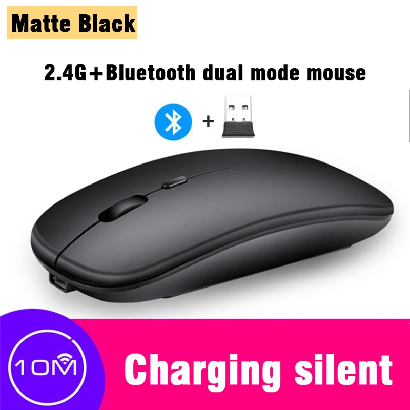 

Silent USB Rechargeable Mouse 2.4Ghz Wireless Mouse For Tablet Computer Laptop PC Slim Quiet Gaming Mice Wireless Mouse
