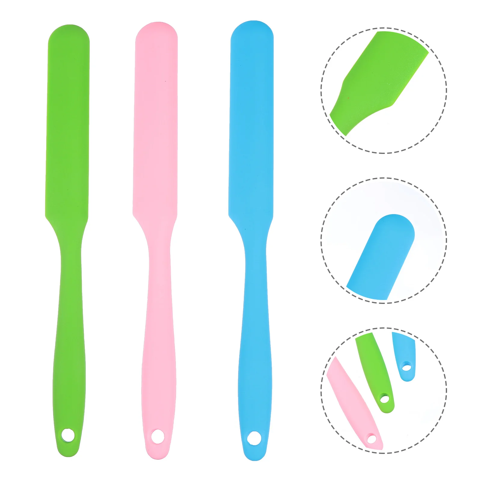 

3 Pcs Silicone Wax Stick Hair Removal Reusable Spatulas Sticks Body Applicator Scraper Non-stick Miss