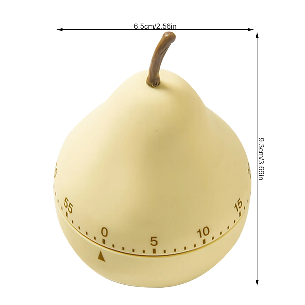

Cartoon Fruits Timer Rotation Time Manager Learning Timing Alarm Clock Mechanical Reminder Lemon