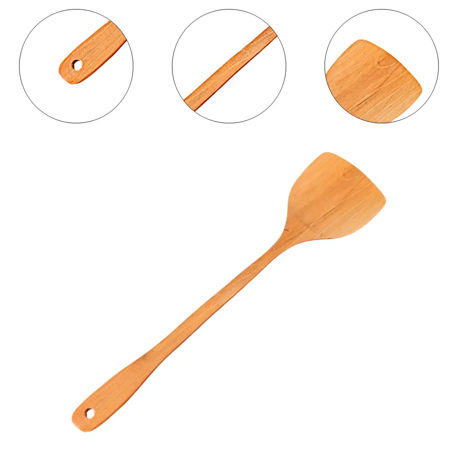 Набор Деревянной Кухонной Утвари - Лопаточка С Длинной Ручкой И Ложка Для Риса