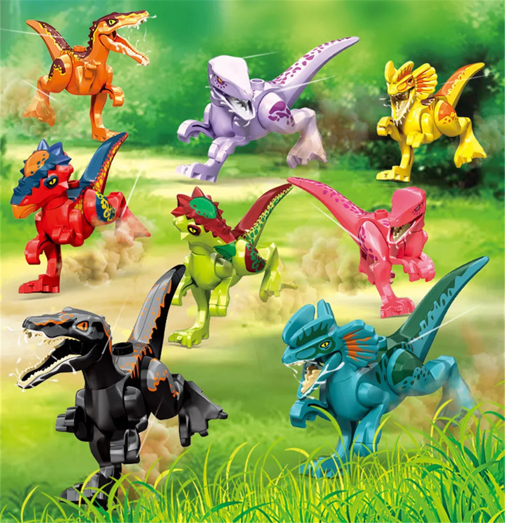 Конструктор Парк Юрского периода строительные блоки для детей - купить по