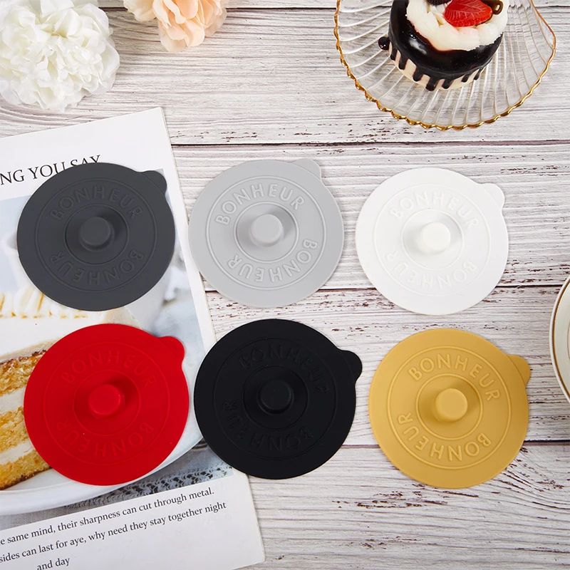 Силиконовая кружка с выпуклой ручкой Защитная крышка для запечатывания чая кофе