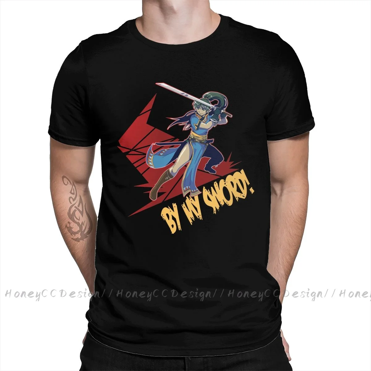 

Fire Emblem New Arrival T-Shirt Lyn - By My Sword Shirt Crewneck Cotton Men TShirt For Adults Plus Size