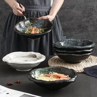 ceramic shaped bowl home lamian noodles bowl large soup bowl instant noodles fruit salad personalized bowl
