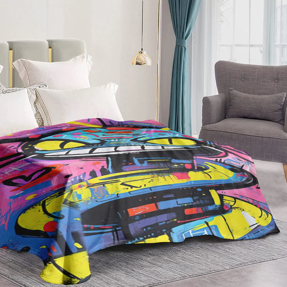 Детское фланелевое одеяло в виде змеи с 3D-принтом