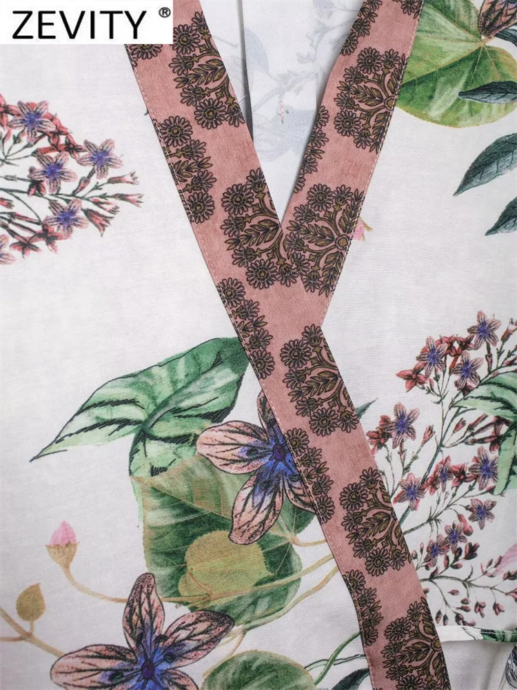 Zevity женское винтажное кимоно с крестом и v-образным вырезом в стиле пэчворк