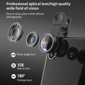 Wide Angle Macro Fisheye Lens Camera Kits Mobile Phone Fish Eye Lenses With Clip 0.67x For All Cell  in Pakistan