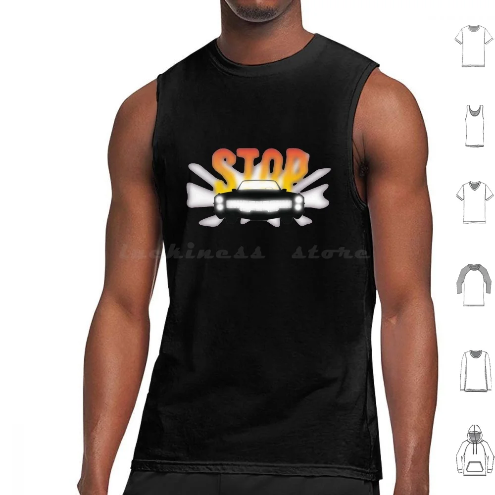 Arrêtez Classique Tank Tops Vest Sleeveless Justice Ed Banger Electro Ed Banger French Mr Breakbot Daft Records Punk Oizo