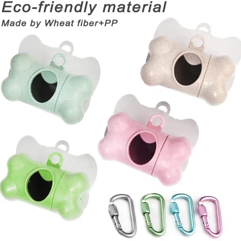 

Eco Pet Dog Poop Bag Bone Shape Dispenser Waste Garbage Carrier Holder Dispensers Dogs Trash Cleaning Tool Pet Accessories собак