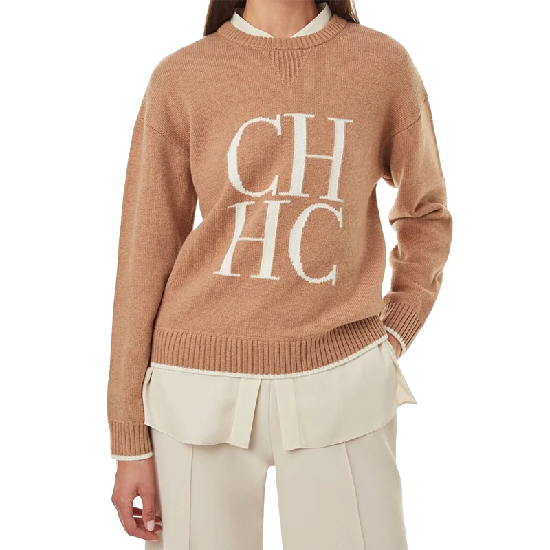 

CHCH 2023 Women's Hoodie Casual Long Sleeve Knitwear Street Sportswear Fiber and Nylon Soft Stretch Pullover Women's Sweatshirt