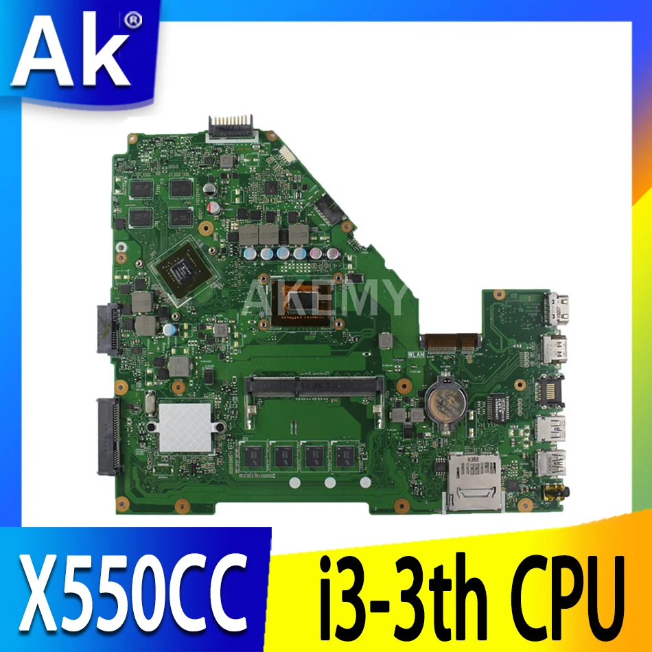 

Материнская плата X550CC i3-3th CPU 4 Гб RAM GT720M 2 ГБ для ASUS X552C R510C R510C Y582C Материнская плата ноутбука X550CC материнская плата 100% протестирована