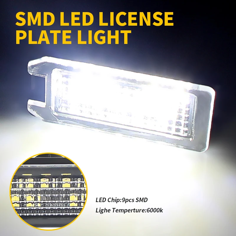 2 шт. Canbus светодиодный светильник номерного знака белый для Jeep Grand Cherokee Compass Patriot