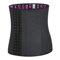 25 steel bone waist trainer stomach slimming belly belt shaperwear modeling straps fajas corset latex waist cincher body shaper
