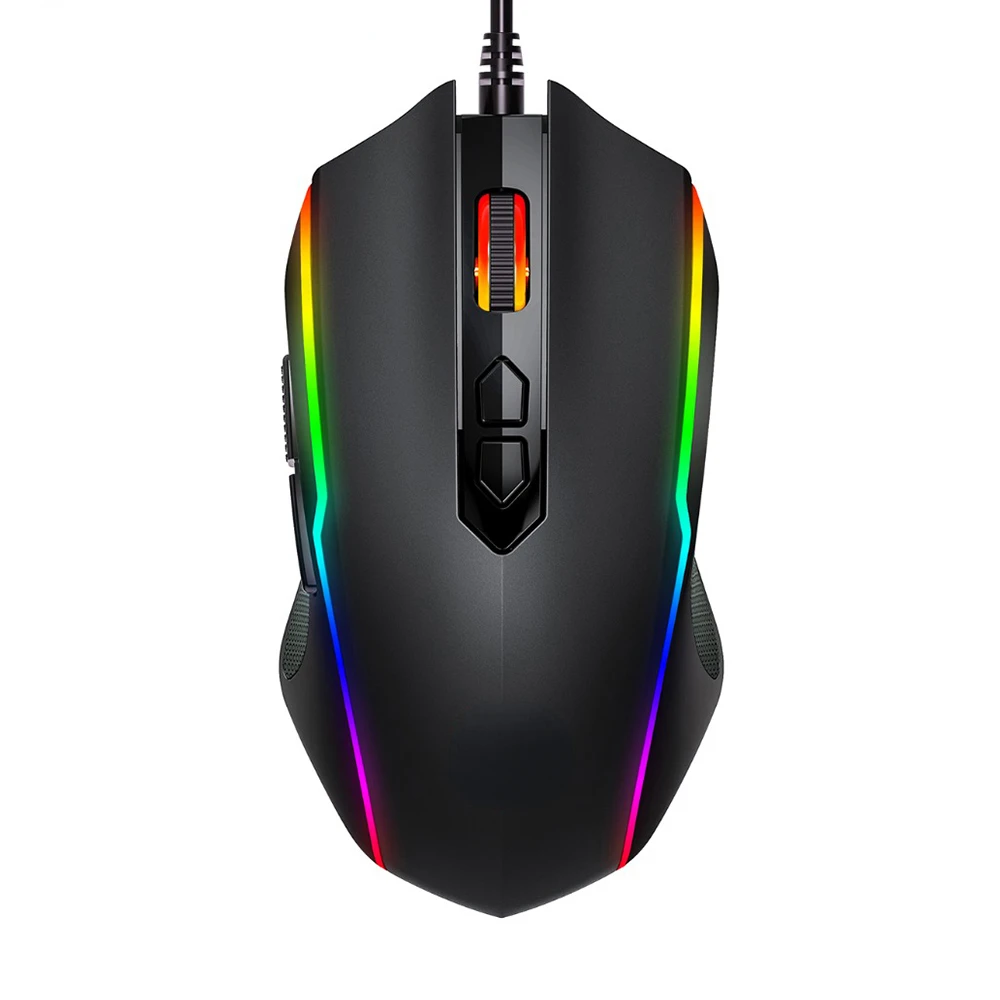 

NEW RGB Gaming Mouse 8 Programmable Buttons 7200 DPI Adjustable Optical Wired Mouse Game Mice With Fire Button For Gamer PC