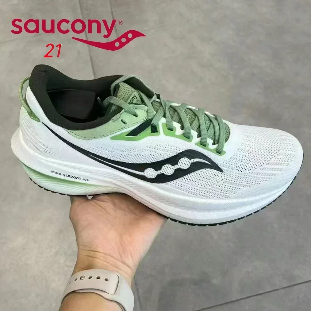 

2023 Saucony Triump-h 21 Men Women Speed Cross-Country Casual Race Running Shoes Unisex Sport Marathon Lightweight Sneakers