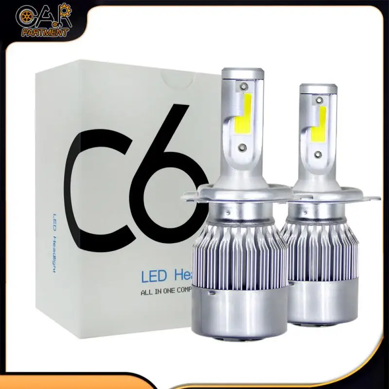 

1Pair H4 Led Car Headlight Lights Kits 72W 8000LM HB2 9003 6000K White Super bright LED Headlight Hi/Lo Power Bulbs Accessories