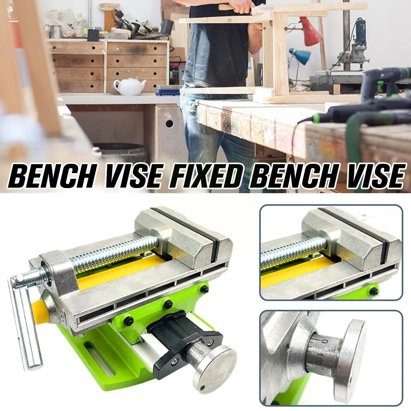 

Small Fixed Vise Multifunct Precision Industrial Diy Grade Vice Heavy Craft Fixed Fixed Mold Repair Work Table U1u3