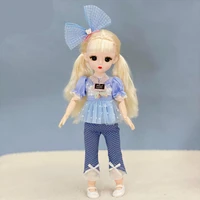 new 30cm 10 inch bjd doll 13 movable joints makeup 3d brown eyes dress up dolls with fashion clothes toy for girls gift