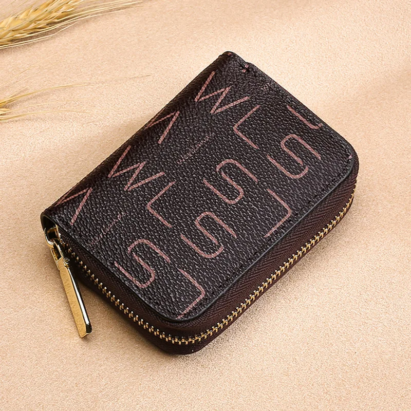 НОВЫЙ женский короткий кошелек маленький модный роскошный брендовый кожаный