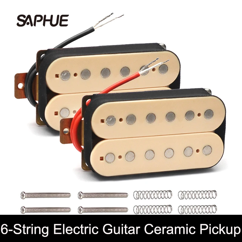 

Humbucker 6 String Electric Guitar Pickup Double Coil Humbucker Electric Guitar Pickup Bridge or Neck Pickup Ivory