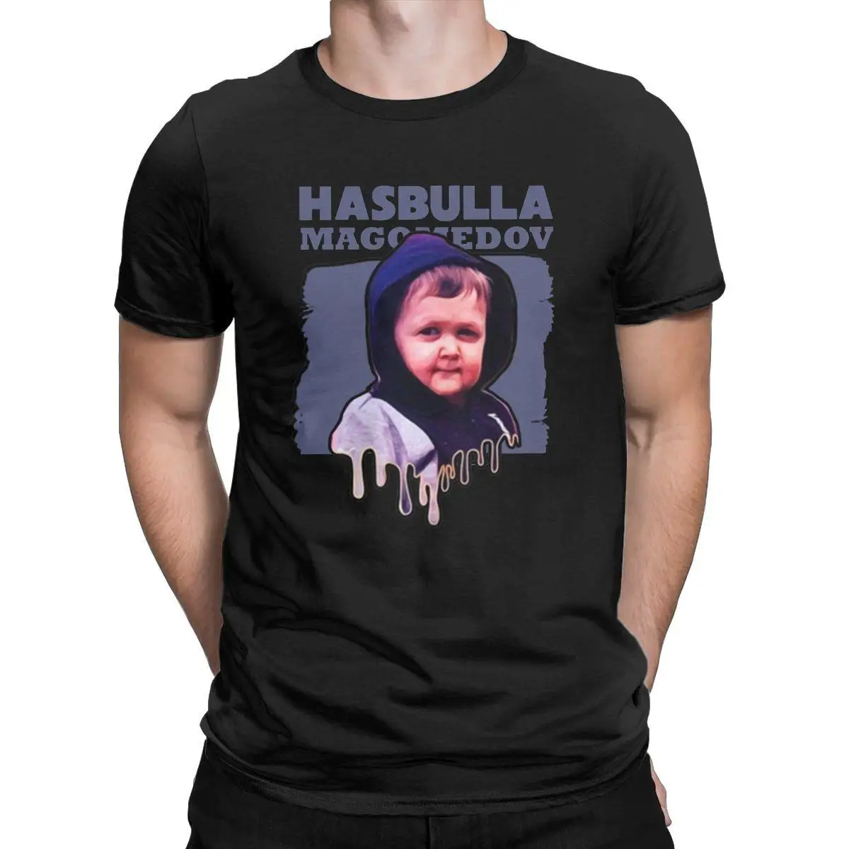 

Men's T-Shirt Hasbulla Magomedov Mini Khabib Blogger Hipster Cotton Tees Short Sleeve T Shirts Round Neck Tops 6XL