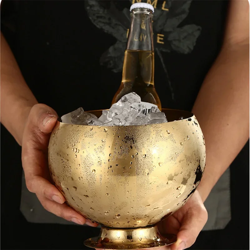 Ведро Для Льда Из Нержавеющей Стали В Скандинавском Стиле Охладитель Вина И Пива