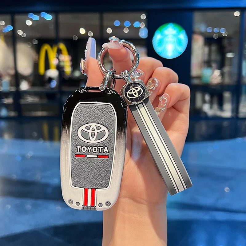 Металлический чехол для автомобильного ключа Toyota Corolla SE 2023 Camry 50 55 TLC200 Yaris Land Cruiser