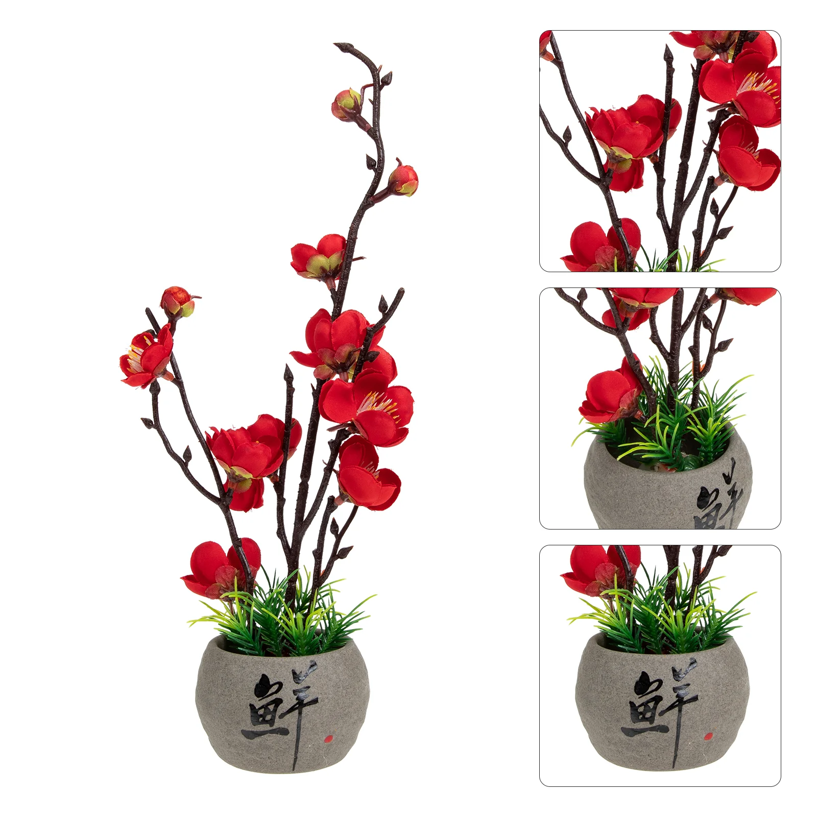 

Artificial Flower Arrangement Dinner Table Decor Adornment Ice Bag Sushi Dish Ornament Man Made Rock Plate Decoration Desktop