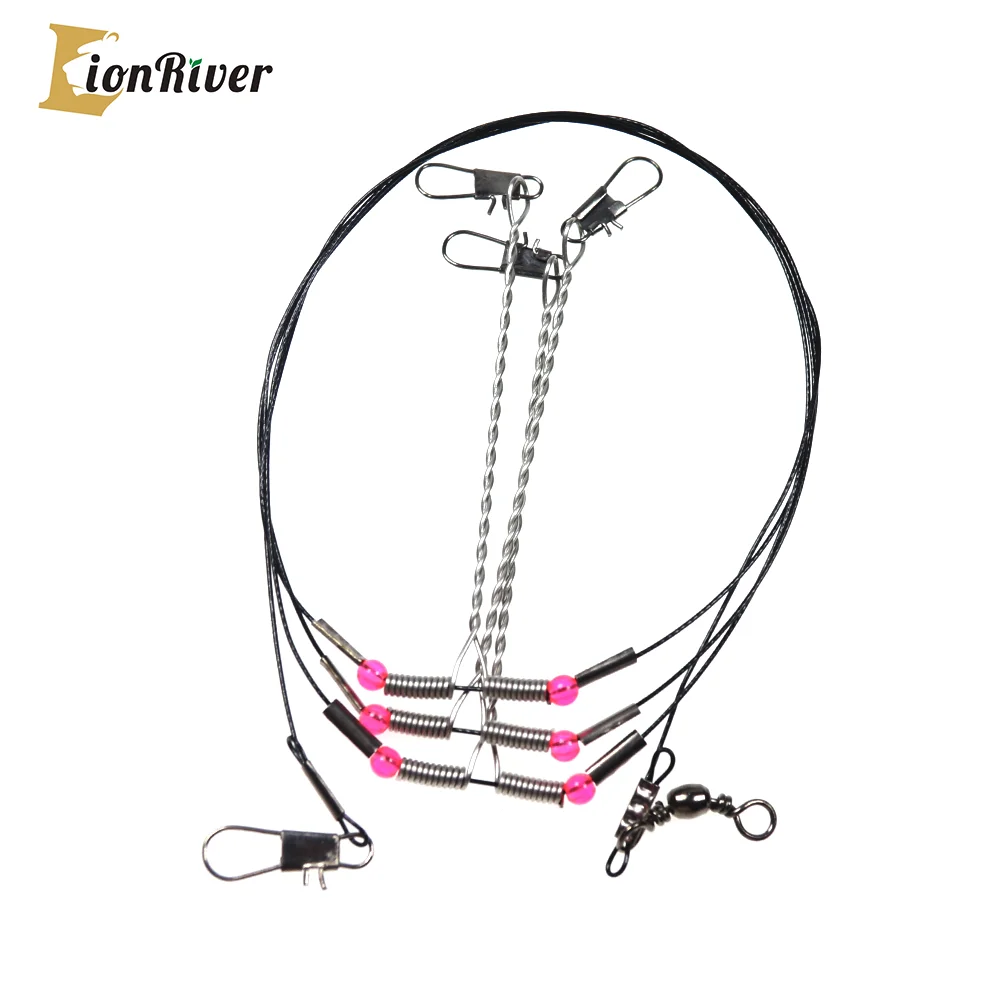 

Lionriver 3 Arms Stainless Steel Fishing Rigs Fishing Tackle With Swivel Snap Lure BalanceSaltwater Fishing Tool Accessories