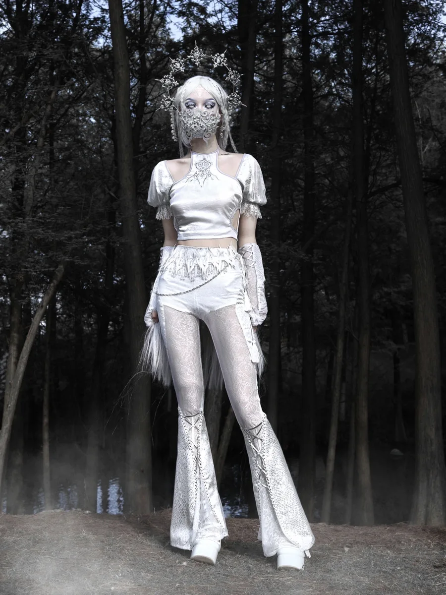 Женские футболки крови белые сексуальные готические летние облегающие