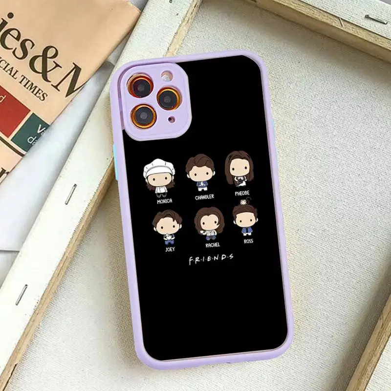 Friends TV Phone Case for iPhone 14 11 12 13 Mini Pro Max 8 7 Plus X XR XS MAX Translucent Matte Cover