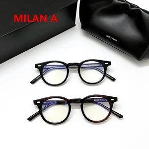 2022 Korea GENTLE Milan A For small face Optical Round EyeGlasses Frames Women Men Monster Reading M