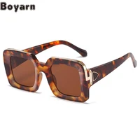 boyarn 2022 new box sunglasses steampunk personality ins large square metal glasses punk versatile sunglasses women