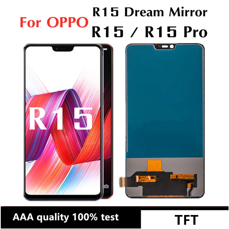 6.28" TFT LCD For OPPO R15 LCD Display Screen Touch Digitizer Assembly For oppo R15 Pro Dream Mirror Edition display