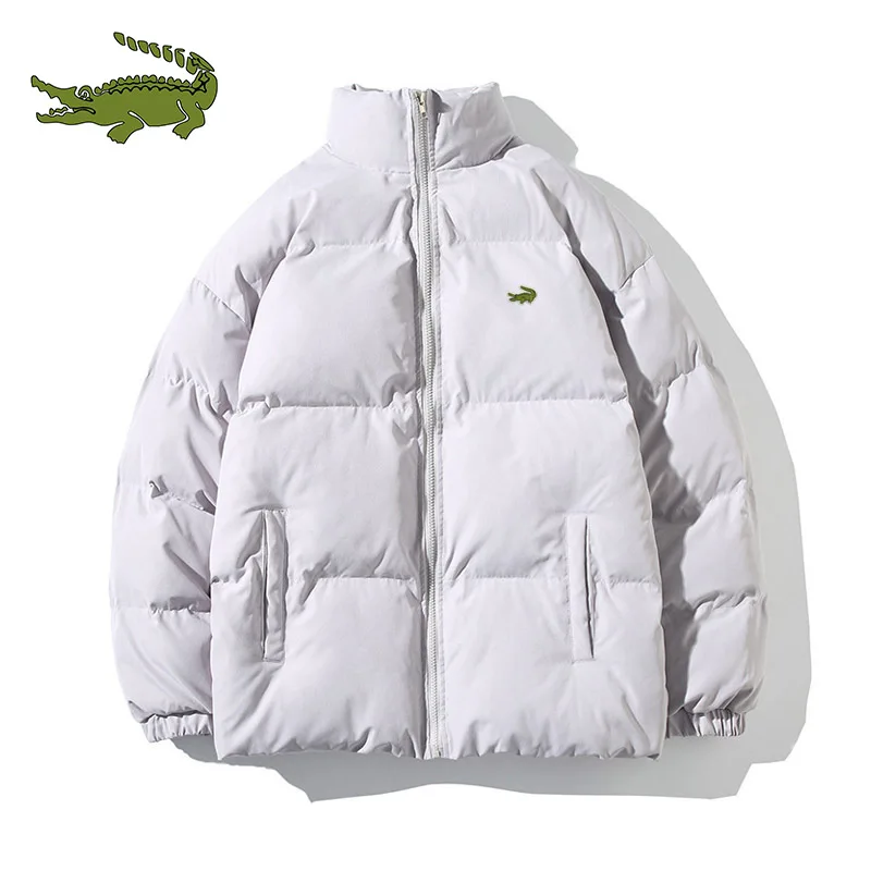 Men and Women in Autumn and Winter High-quality Cotton Jacket Windproof Thickening Warm Printed Zipper Cotton Jacket