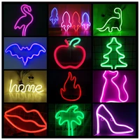 led neon sign night lights wall art night lamp christmas birthday gifts wedding party wall hanging neon lamp bedroom home decor