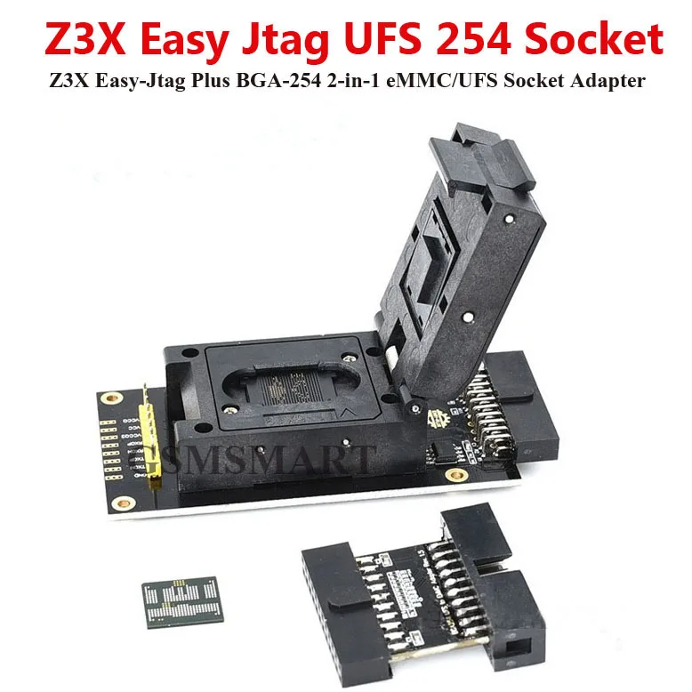 2023 Z3X Easy Jtag Plus Box UFS BGA - 254 2-in-1 eMMC / Socket Adapter |
