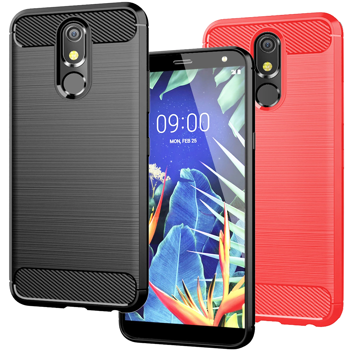 

Phone Case For LG K40 Q9 One G7 One G6 G8 G8s G8X ThinQ Escape Plus X2 X4 2019 K12+ Stylo 4 5 6 V50S G6 Case Rugged Carbon Soft