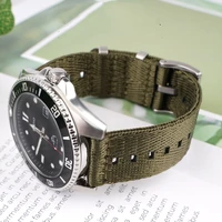 20mm 22mm 24mm quick release woven nylon strap stainless steel hoop universal band bracelet for samsung seiko huawei watch gt3